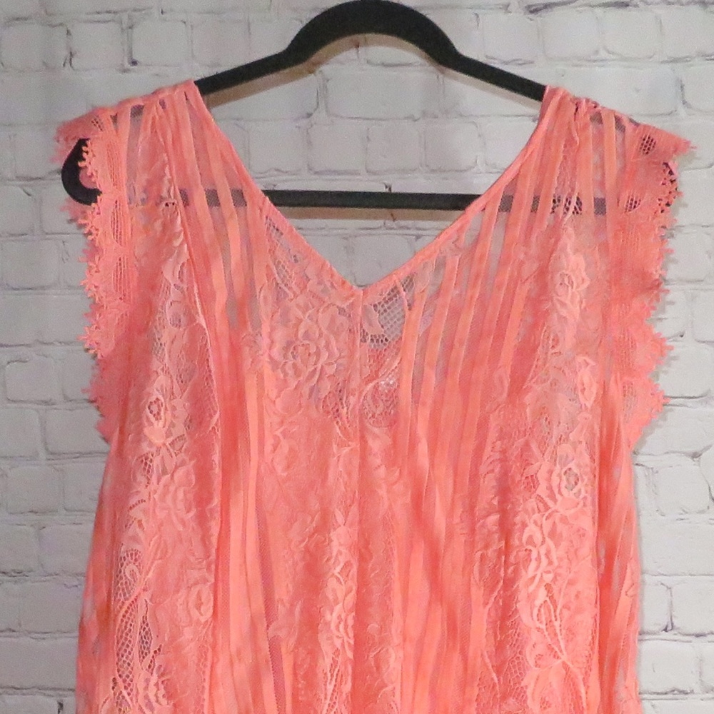 Laced Dress With Shell/Slip - Picture 2 of 3